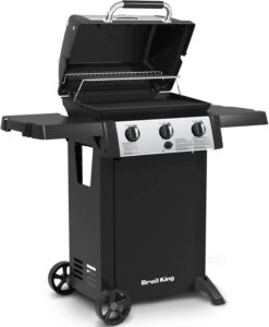 Broil King GEM 310 Gasgrill Inkl. Grillfürst Fettschiene - Modell 2023 -Küchengrill Rabatt 21509 Broil King Gem 320 814152 open 1