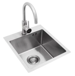 BULL Spülbecken In Der Größe S, 33 X 33 X 20 Cm, Inkl. Wasserhahn (für Warm/kalt) -Küchengrill Rabatt 21619 Bull Spuelbecken Groesse S Edelsta 3 1613487076