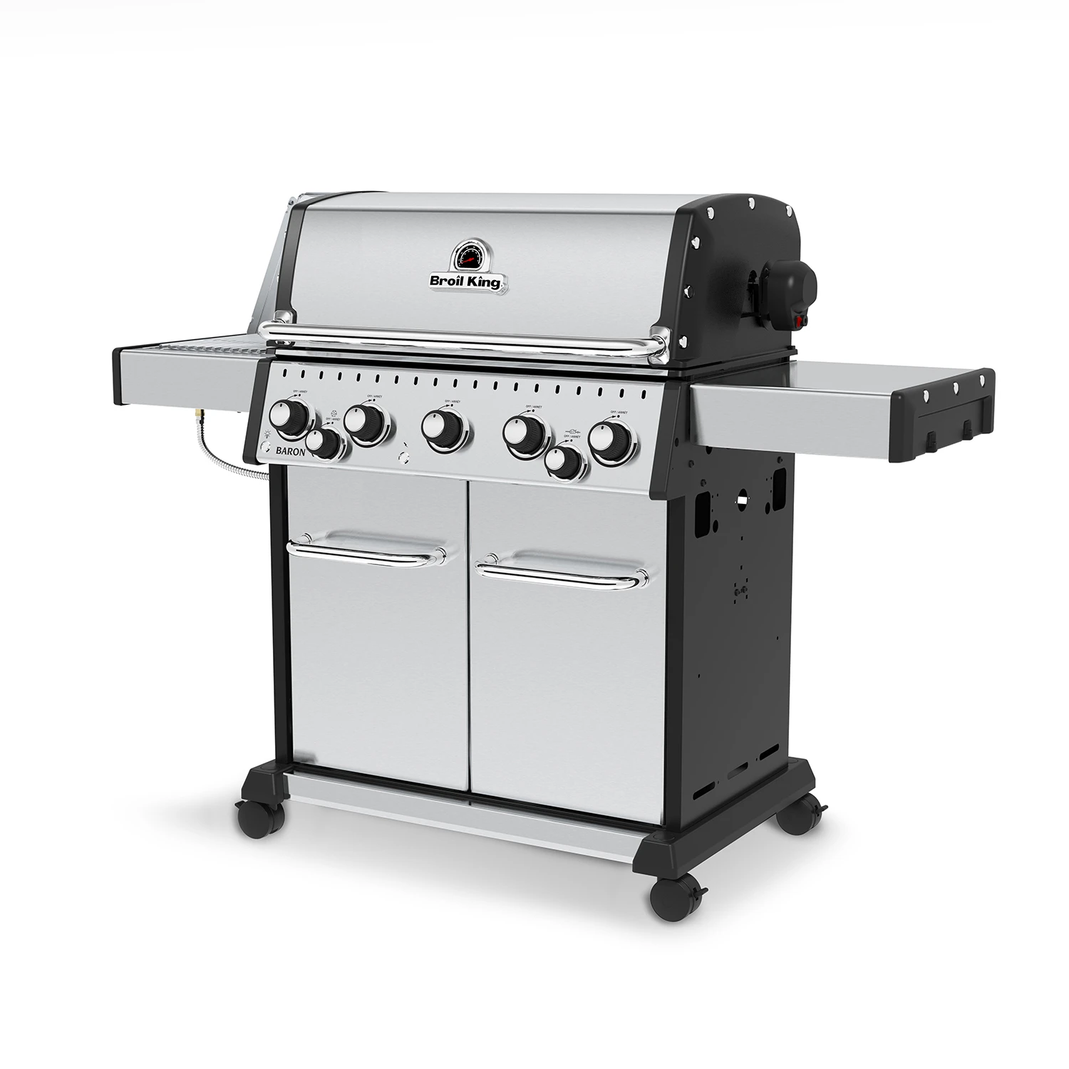 Broil King Baron S590 IR Gasgrill Inkl. Drehspieß + Infrarot-Seitenbrenner - Modell 2023- Grillfürst Deal Mit Zusätzlichen Edelstahl Grillrosten 5 Broil King Baron S590 IR Gasgrill Inkl. Drehspieß + Infrarot-Seitenbrenner - Modell 2023- Grillfürst Deal Mit Zusätzlichen Edelstahl Grillrosten – Bild 3