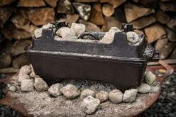 Grillfürst Dutch Oven Set BBQ Kastenform BK4 Aus Gusseisen - X-DEAL Inkl. Tragetasche / Aufbewahrungstasche, Gusseisen Pflege Und Deckelheber -Küchengrill Rabatt BBQ Kastenform Holzkohle