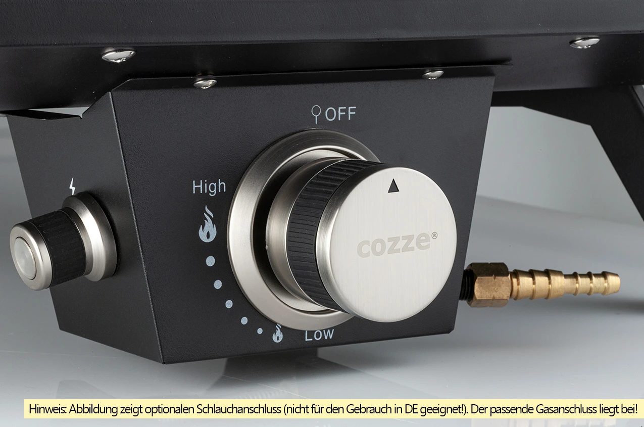 COZZE Pizzaofen Gas 42,5 Cm (17") Mit Thermometer - Inkl. Pizzastein 6 COZZE Pizzaofen Gas 42,5 Cm (17") Mit Thermometer - Inkl. Pizzastein – Bild 4