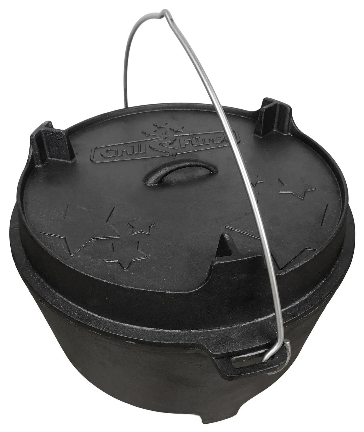 Grillfürst Dutch Oven Set BBQ Edition DO20 - X-DEAL Inkl. Tragetasche / Aufbewahrungstasche, Gusseisen Pflege, Ringreiniger, Deckelheber Und Bambus-Kochlöffel 3 Grillfürst Dutch Oven Set BBQ Edition DO20 - X-DEAL Inkl. Tragetasche / Aufbewahrungstasche, Gusseisen Pflege, Ringreiniger, Deckelheber Und Bambus-Kochlöffel