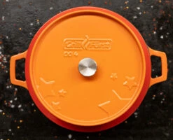 Grillfürst Emaillierter Dutch Oven Ohne Füsse DO4 - Orange 10 Grillfürst Emaillierter Dutch Oven Ohne Füsse DO4 - Orange -Küchengrill Rabatt Grillfuerst Dutch Oven DO4 orange Deckel Emaillie