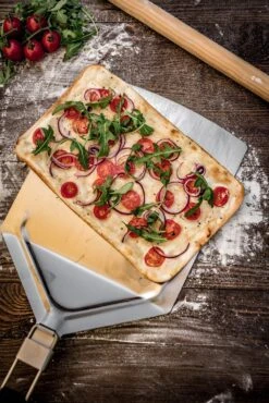 Grillfürst Pizzaheber / Pizzaschieber Edelstahl Klappbar -Küchengrill Rabatt Grillfuerst Edelstahl Pizzaschaufel