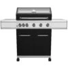 Grillfürst G510E 5-Brenner Gasgrill Mit Hochtemperaturbrenner Und Edelstahl Rosten - X-DEAL Inkl. Zubehörpaket -Küchengrill Rabatt Grillfuerst Gasgrill G510E frontal