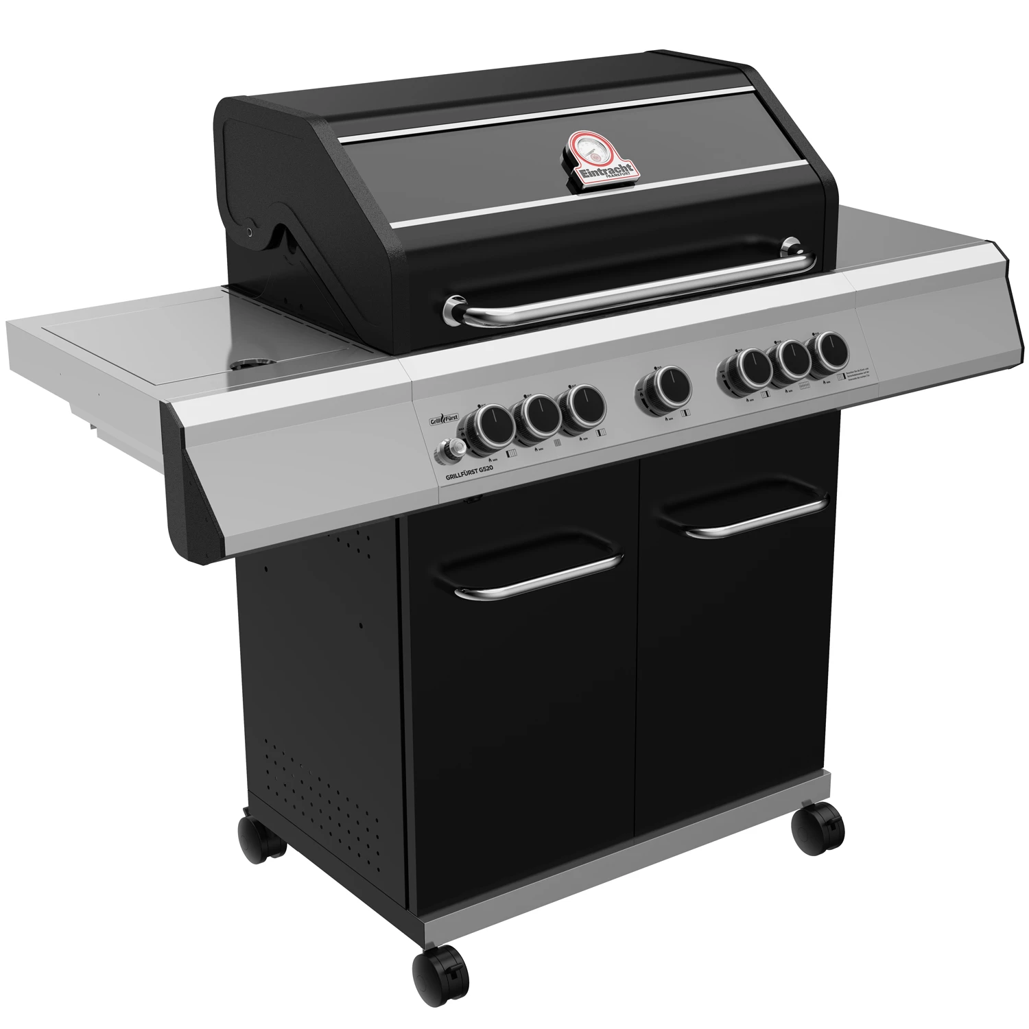Grillfürst G520G 5-Brenner Gasgrill - Eintracht Frankfurt Edition - Gusseisenroste 3 Grillfürst G520G 5-Brenner Gasgrill - Eintracht Frankfurt Edition - Gusseisenroste