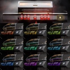 Grillfürst G521E Smart Grill - Mit Automatischer Temperatursteuerung, Hochtemperaturbrenner, Heckbrenner Und Edelstahl Rosten -Küchengrill Rabatt Grillfuerst Smart Grill Drehreglerbeleuchtung RGB 1