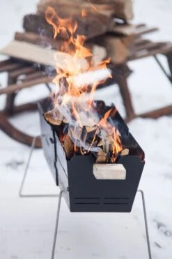 Knister Grill Original - Ausziehbarer Holzkohle Kompaktgrill -Küchengrill Rabatt Knister Grill Holzfeuer