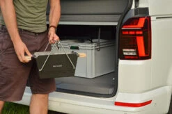 Knister Grill Small - Holzkohle Kompaktgrill -Küchengrill Rabatt Knister Grill Small platzsparend Kofferraum