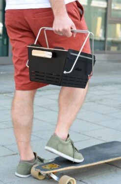 Knister Grill Original - Ausziehbarer Holzkohle Kompaktgrill -Küchengrill Rabatt Knister Grill leichter Transport unterwegs