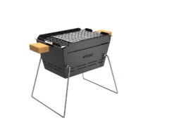 Knister Grill Original - Ausziehbarer Holzkohle Kompaktgrill -Küchengrill Rabatt Knister Grill zusammengeschoben