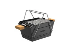 Knister Grill Original - Ausziehbarer Holzkohle Kompaktgrill -Küchengrill Rabatt Knister Kohlegrill praktisch tragbar