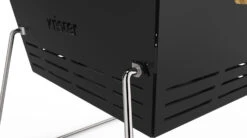 Knister Grill Small - Holzkohle Kompaktgrill -Küchengrill Rabatt Knister Small Beine Henkel am Grill