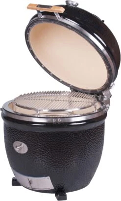 Monolith Grill LeCHEF BBQ GURU - PRO-Serie 2.0 Schwarz - OHNE Gestell Und Seitentische - Inkl. DynaQ Controller Set -Küchengrill Rabatt Monolith Keramik Grill BBQ Guru Le Chef PRO Serie 2 0 129031 3 1688034522