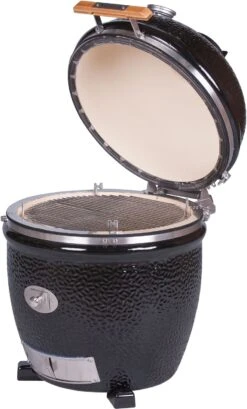 Monolith Grill CLASSIC BBQ GURU - PRO-Serie 2.0 Schwarz - OHNE Gestell Und Seitentische - Inkl. DigiQ Controller Set -Küchengrill Rabatt Monolith Keramik Grill Classic PRO Serie 2 0 129002 black 11 1