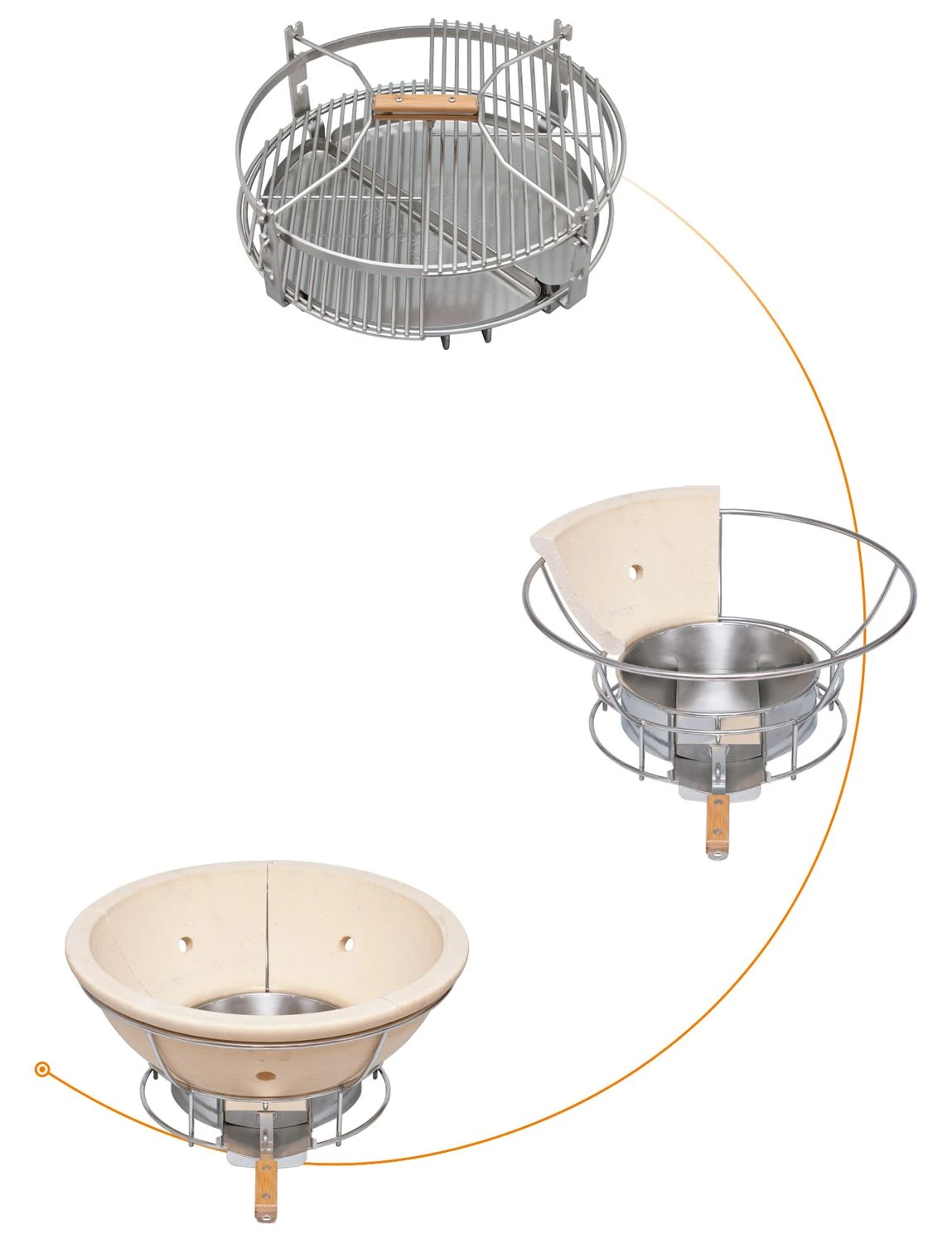 Monolith Grill LeCHEF BBQ GURU - PRO-Serie 2.0 Schwarz - OHNE Gestell Und Seitentischen 5 Monolith Grill LeCHEF BBQ GURU - PRO-Serie 2.0 Schwarz - OHNE Gestell Und Seitentischen – Bild 3