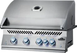 Napoleon 700-Series 32" BIG32 Edelstahl Einbaugrill Inkl. Drehspieß - Modell 2023 -Küchengrill Rabatt Napoleon Einbaugrill BIG32 LED blau