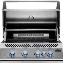Napoleon 700-Series 32" BIG32 Edelstahl Einbaugrill Inkl. Drehspieß - Modell 2023 -Küchengrill Rabatt Napoleon Einbaugrill BIG32 Warmhalterost Edelstahl hinten