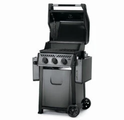 Napoleon Freestyle 365 Gasgrill, Graphit - Modell 2023 - X-DEAL Inkl. Drehspiess -Küchengrill Rabatt Napoleon Freestyle 365 Gasgrill Seite Deckel offen