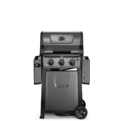Napoleon Freestyle 365 Gasgrill, Graphit - Modell 2023 - X-DEAL Inkl. Drehspiess -Küchengrill Rabatt Napoleon Freestyle 365 Gasgrill front Seiten abgeklappt