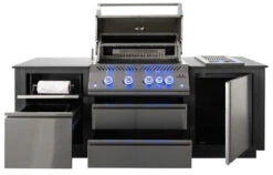 Napoleon Outdoor Küche Oasis Compact 105 Mit BIG32 Einbaugrill Und Einbau Sizzle Zone - Inkl. Arbeitsplatte Aus Feinsteinzeug