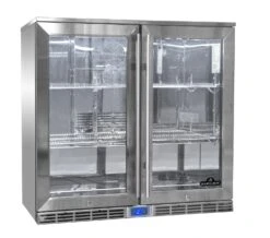 Napoleon Outdoor - Kühlschrank, 210 Liter, 2-türig Mit Doppelverglasung Und LED Beleuchtung - Wasserdicht Nach IP24 -Küchengrill Rabatt Napoleon Outdoor Kueche Kuehlschrank NFR210ODGL
