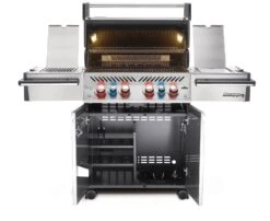 Napoleon Prestige Pro 500-3 Edelstahl Gasgrill Inkl. Drehspieß - X-DEAL Inkl. Napoleon Holzkohlegrill Kugelgrill Ø 57cm -Küchengrill Rabatt Napoleon Prestige Pro 500 offen 02 1