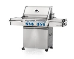 Napoleon Prestige Pro 500-3 Edelstahl Gasgrill Inkl. Drehspieß - X-DEAL Inkl. Napoleon Holzkohlegrill Kugelgrill Ø 57cm -Küchengrill Rabatt Napoleon Prestige Pro 500 seitlich 01 1