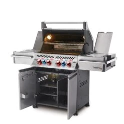 Napoleon Prestige Pro 500-3 Edelstahl Gasgrill Inkl. Drehspieß - Modell 2023 - SMART Deal Inkl. Grillfürst Grill Control -Küchengrill Rabatt Napoleon Prestige Pro 500 seitlich offen 3