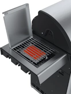 Outdoorchef Dualchef S 425 G Edelstahl Gasgrill Mit Seitenkocher + BLAZING ZONE Infrarotbrenner -Küchengrill Rabatt Outdoorchef Blazing Zone Dualchef 18 212 80 eingeschaltet 1