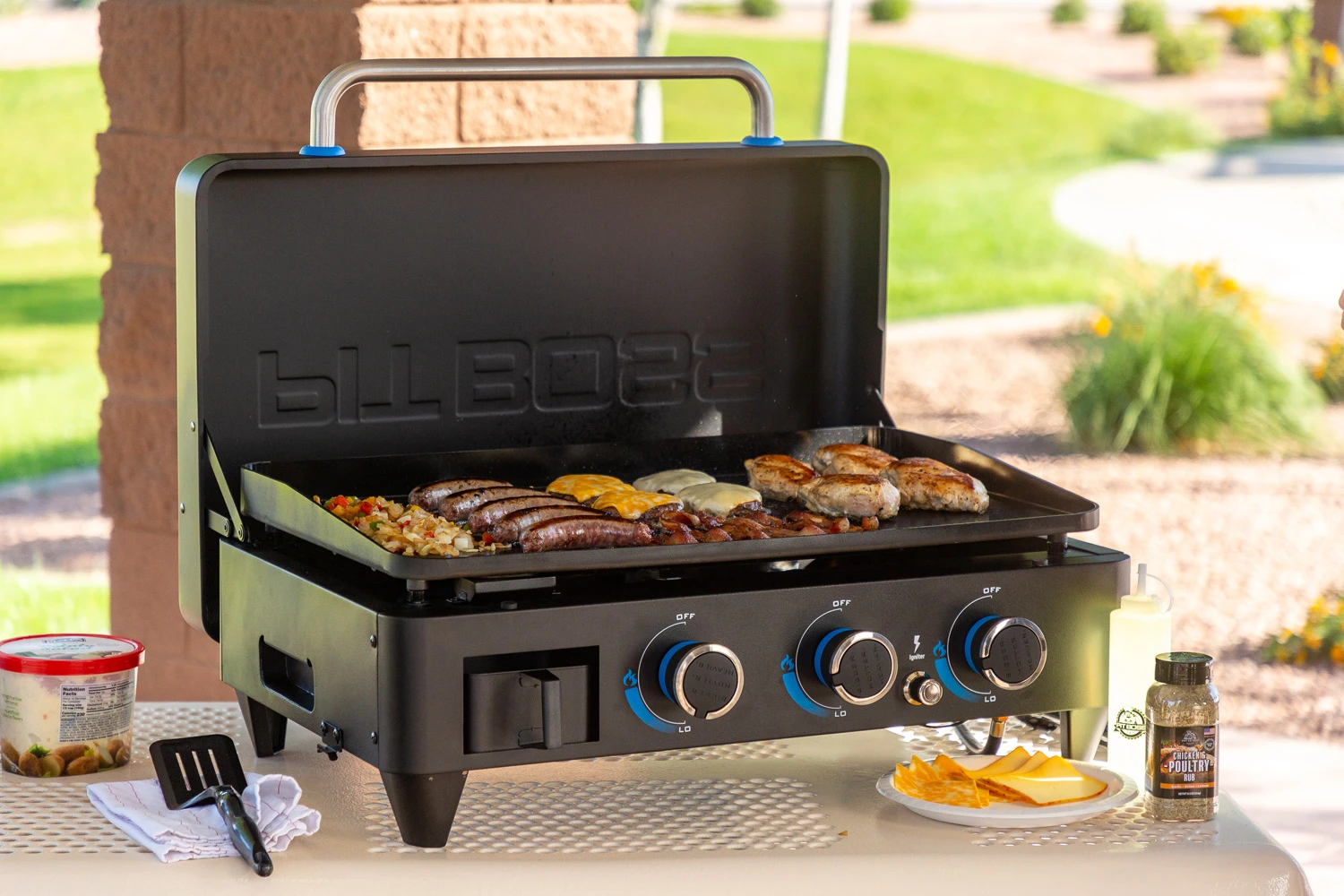 Pit Boss Plancha Grill Ultimate Plancha 3-Brenner - Mit Untergestell 16 Pit Boss Plancha Grill Ultimate Plancha 3-Brenner - Mit Untergestell – Bild 14