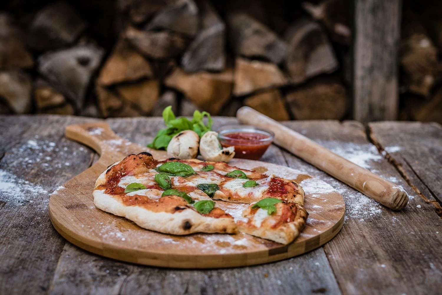 Grillfürst Pizzabrett Bambusholz 3 Grillfürst Pizzabrett Bambusholz