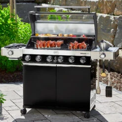 Rösle Gasgrill Videro G6-S VARIO+ Schwarz - Modell 2023 - Inkl. Abdeckhaube -Küchengrill Rabatt Roesle Gasgrill Videro G6 S Mood 2