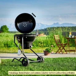 Rösle Holzkohlegrill Kugelgrill No.1 F60 Air Nero Jubiläumsmodell -Küchengrill Rabatt Roesle No1 Holzkohle Kugelgrill AIR F60 Nero Lifestyle