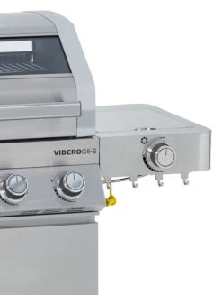 Rösle Edelstahl Gasgrill Videro G6-S VARIO+ - Limited Edition Modell 2023 - SMART Deal Inkl. Grillfürst Grill Control -Küchengrill Rabatt Roesle Videro 25528 G6 S Edelstahl Seitenkocher abklappbar