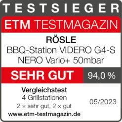 Rösle Gasgrill Videro G4-S Vario+ Nero Schwarz - Modell 2023 - X-DEAL Inkl. Abdeckhaube -Küchengrill Rabatt Roesle Videro G4 S Nero Vario Testsieger Grillstationen