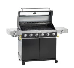Rösle Gasgrill Videro G6-S VARIO+ - Modell 2023 - X-DEAL Inkl. Abdeckhaube Und Grillplatte -Küchengrill Rabatt Roesle Videro G6 S Vario schwarz 25527 Deckel 1