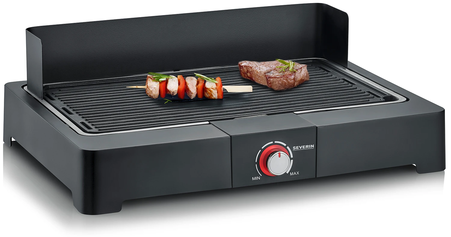 Severin Elektro Tischgrill Mit Grillplatte - 2.200 Watt 4 Severin Elektro Tischgrill Mit Grillplatte - 2.200 Watt – Bild 2
