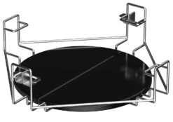 The Bastard Keramikgrill VX Large - Complete - Schwarz Matt - Modell 2023 -Küchengrill Rabatt The Bastard Multilevel Cooking System Large Plate Setter 1
