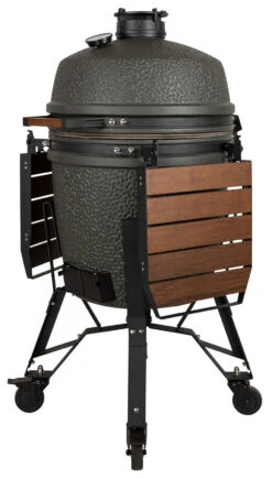 The Bastard Keramikgrill VX Large - Complete - Schwarz Matt - Modell 2023 -Küchengrill Rabatt The Bastard VX Keramikgrill Large Komplett Seitenablagen abgeklappt