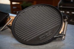 Grillfürst Universal Grillplatte Rund / Wendeplatte Aus Gusseisen Ø 35 Cm