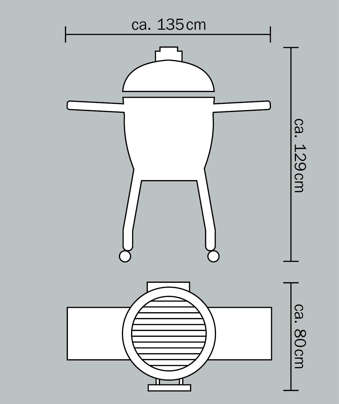 Monolith Grill LeChef Red Mit Gestell Und Seitentischen MG23R - Set - Auslaufmodell 20 Monolith Grill LeChef Red Mit Gestell Und Seitentischen MG23R - Set - Auslaufmodell – Bild 18