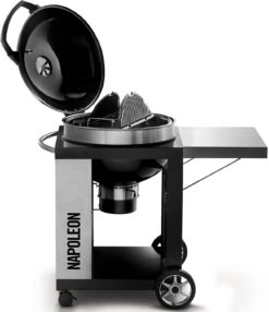 Napoleon Holzkohlegrill Kugelgrill Ø 57cm Im Rollwagen Mit Gussrost Und Deckelscharnier PRO22K-Cart-2 -Küchengrill Rabatt napoleon grillwagen deckel PRO22K CART 2