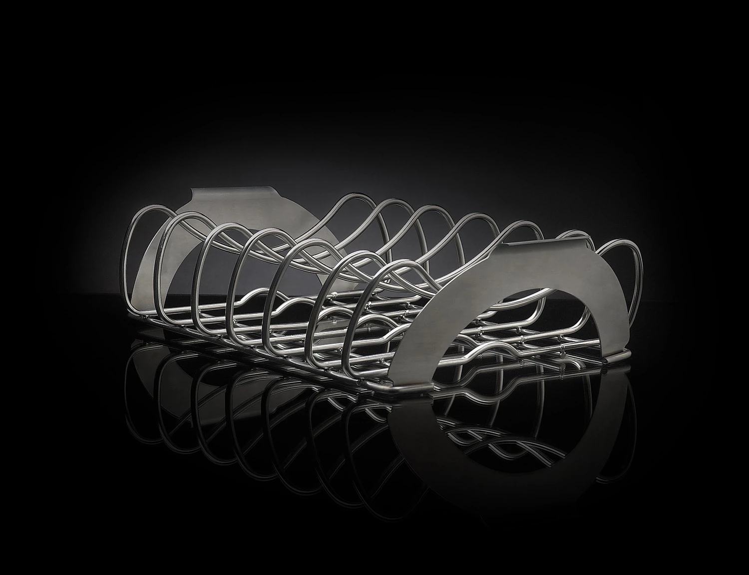 Napoleon PRO Spareribs Halter Edelstahl 5 Napoleon PRO Spareribs Halter Edelstahl – Bild 3