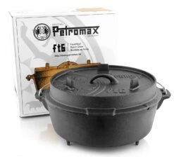 Petromax Ft6 Feuertopf Dutch Oven 5,5 L - Mit Füssen - X-DEAL Inkl. Deckelheber, Pflegepaste Und Kochlöffel -Küchengrill Rabatt petromax feuertopf ft6 3 1