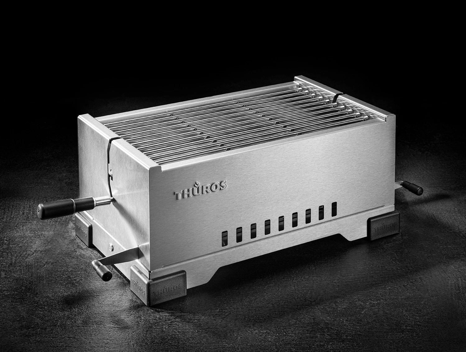 Thüros PRO1 - Modularer Holzkohle Tischgrill Mit Edelstahlrost 3 Thüros PRO1 - Modularer Holzkohle Tischgrill Mit Edelstahlrost